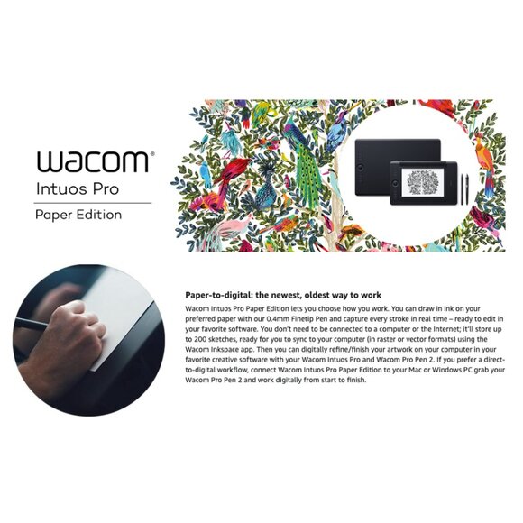 Wacom Intuos Pro Paper Edition digital graphic drawing tablet and case Medium - Picture 7 of 16